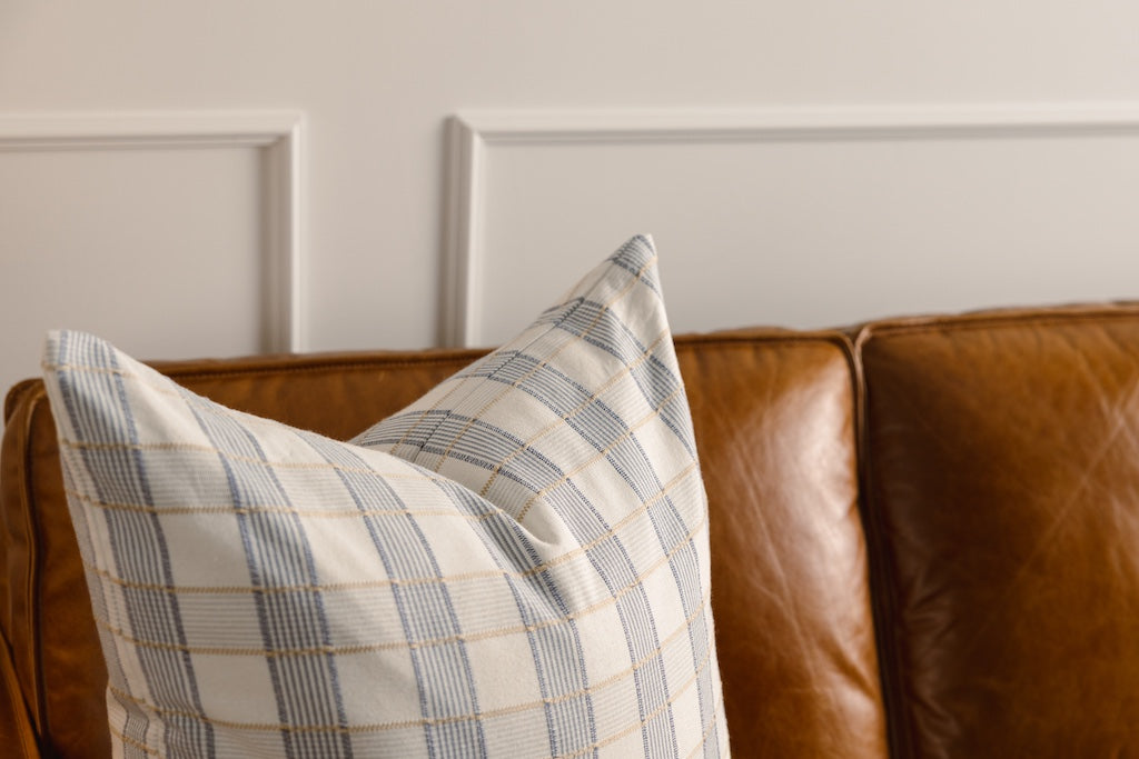 Gentry Luxe Plaid Euro Pillow Cover - Image 2