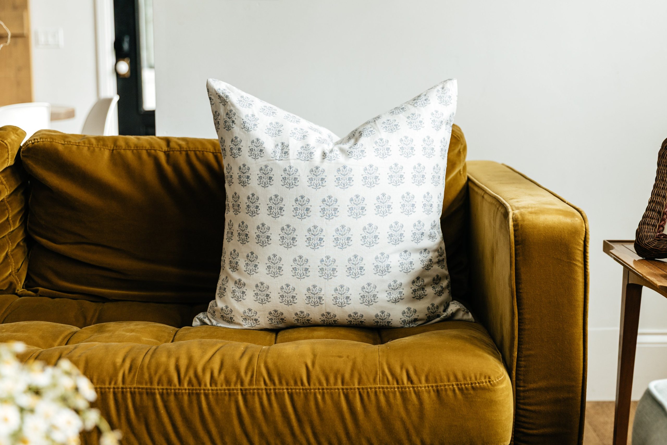 Halston Luxe Floral Euro Pillow Cover - Image 2