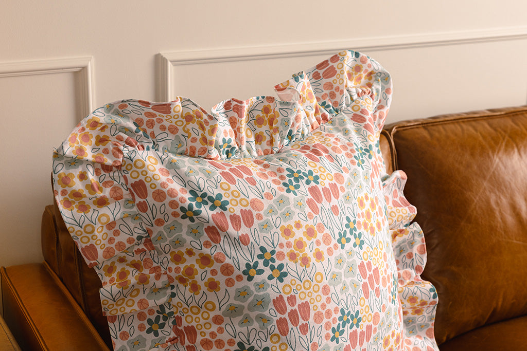 Lucy Luxe Floral Euro Pillow Cover - Image 2
