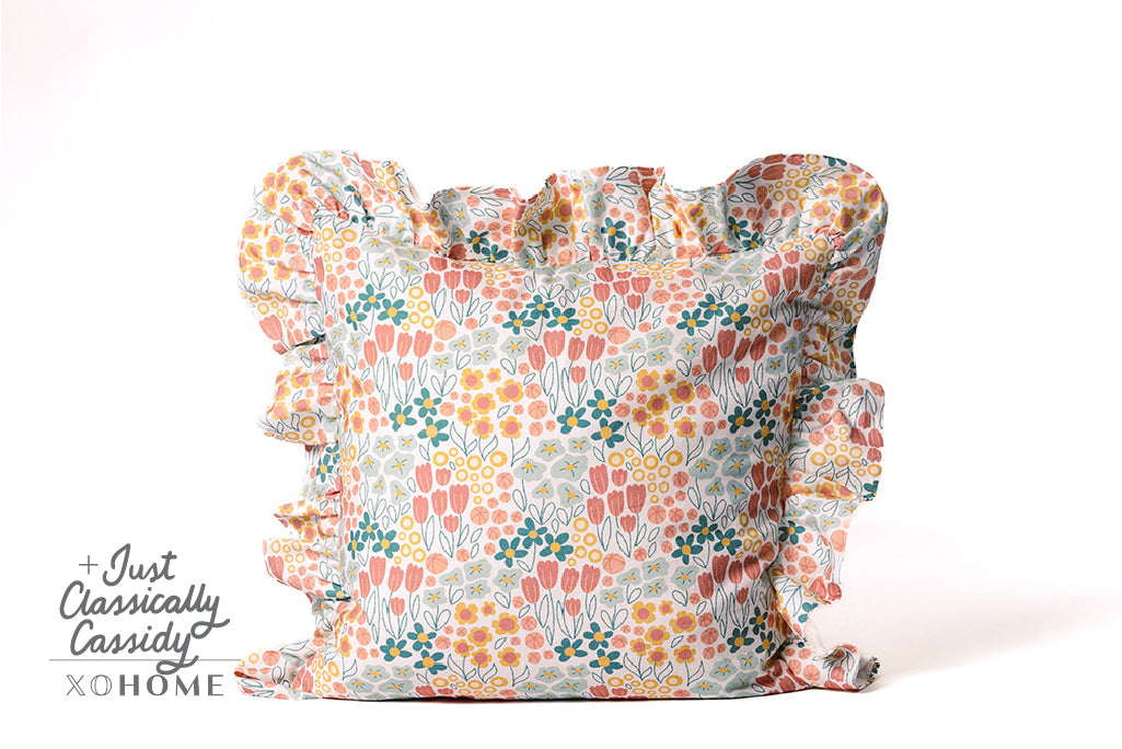 Lucy Luxe Floral Euro Pillow Cover