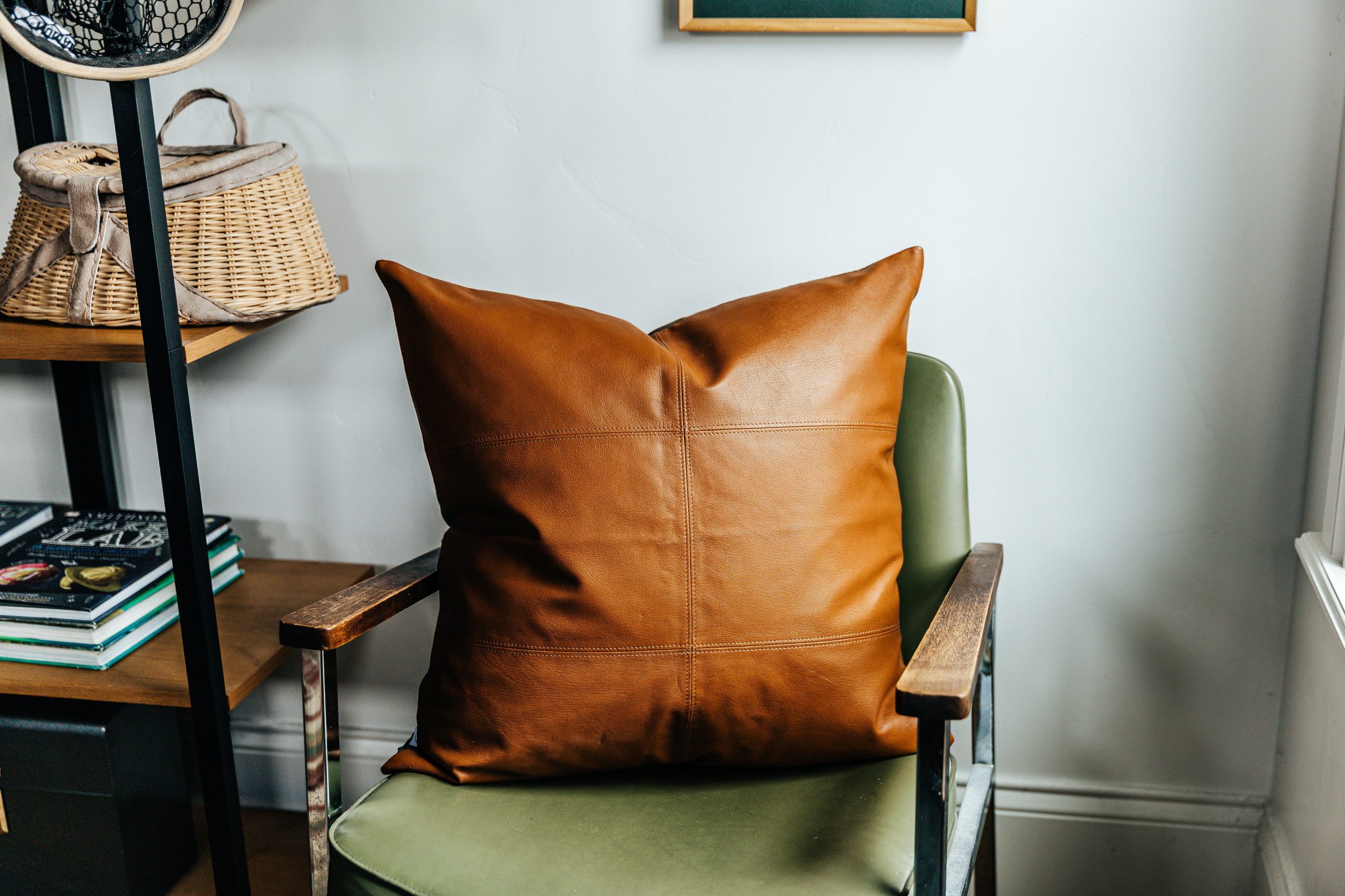 Owen Luxe Leather Euro Pillow Cover - Image 6