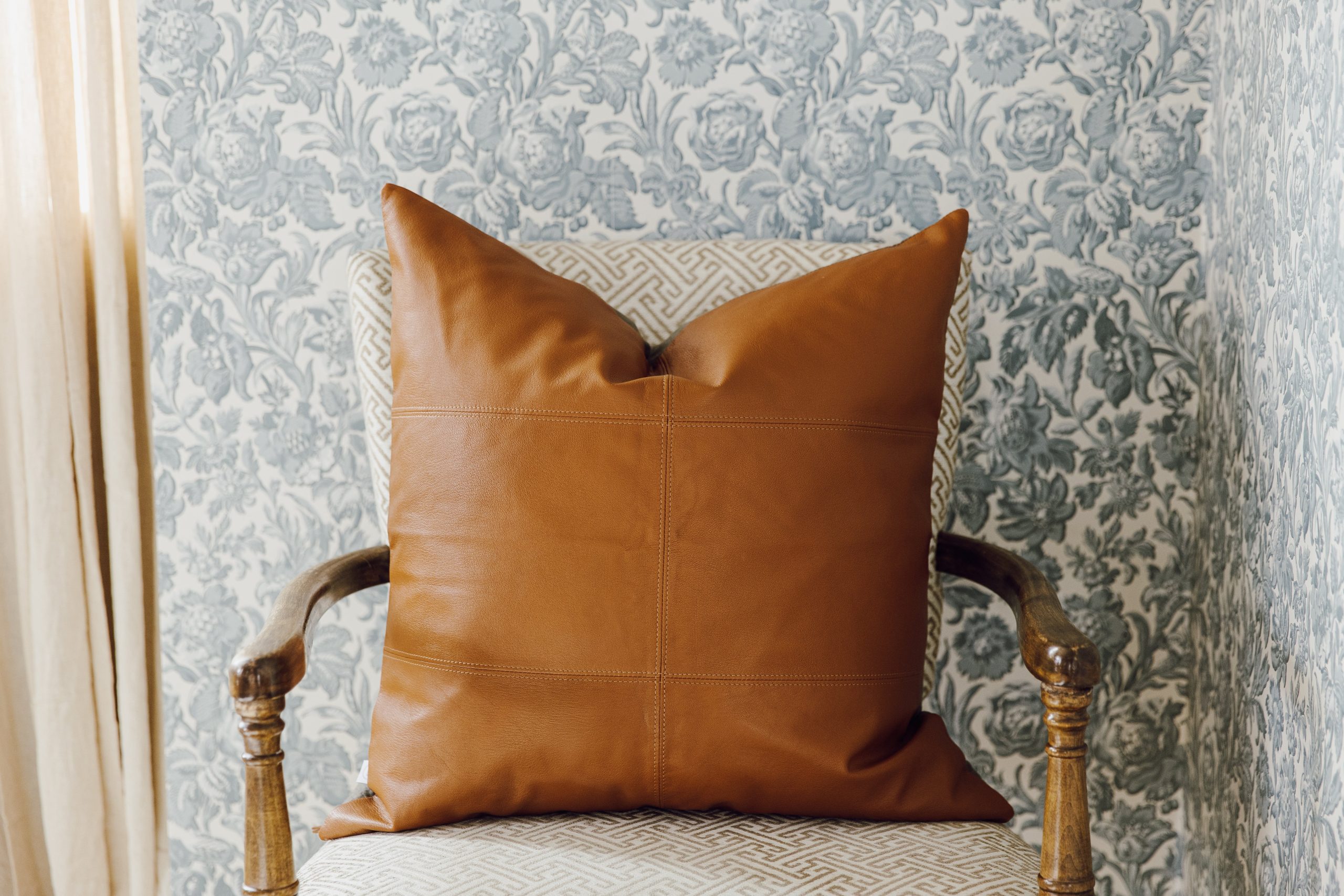 Owen Luxe Leather Euro Pillow Cover