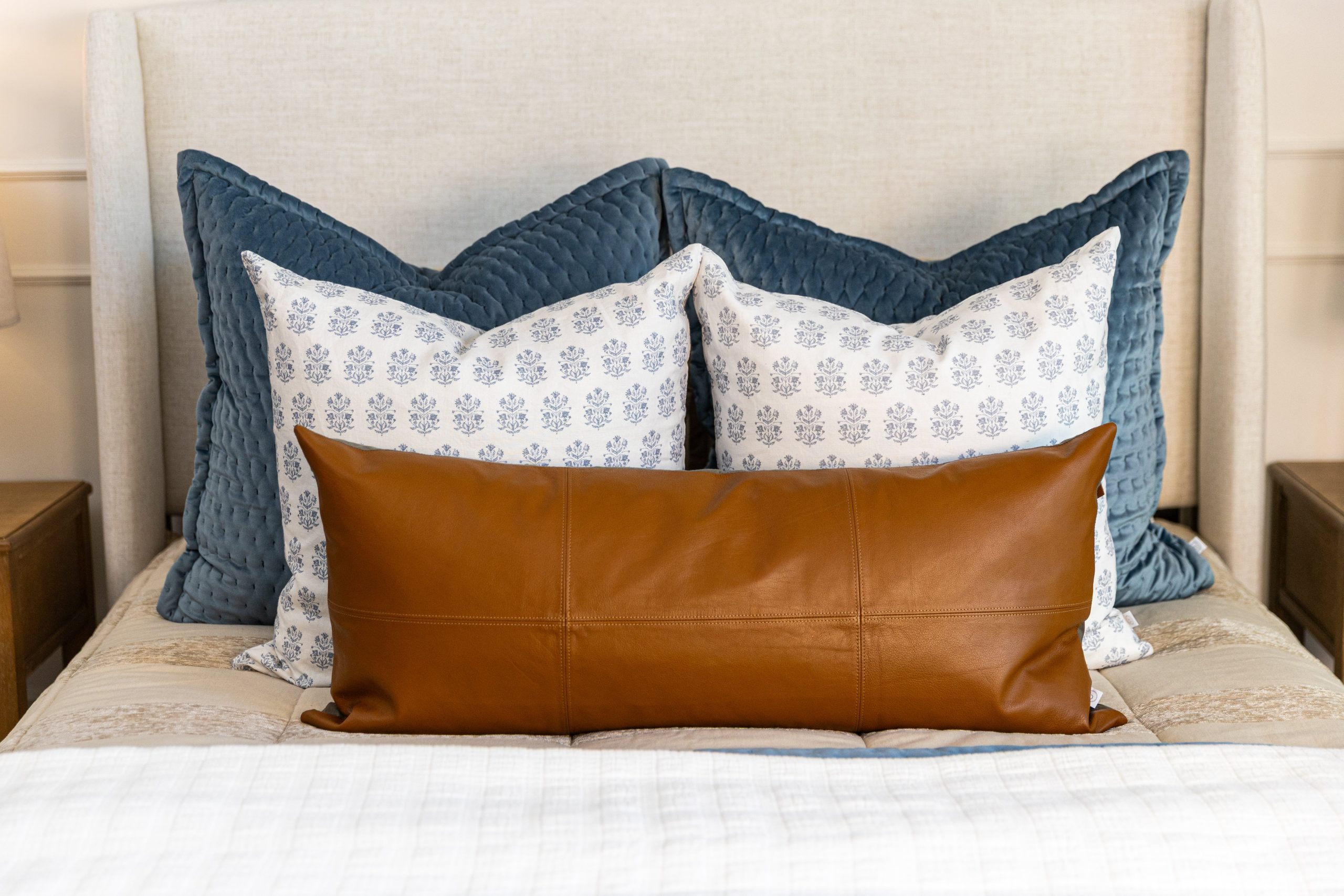 Owen Luxe Leather XL Lumbar Pillow Cover - Image 2