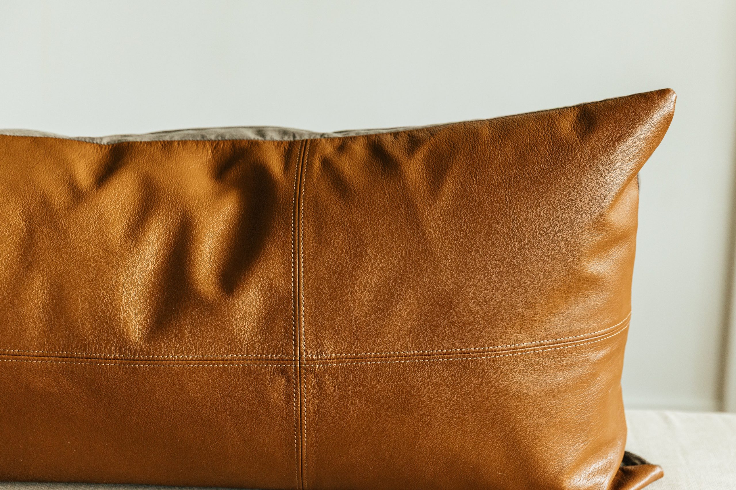 Owen Luxe Leather XL Lumbar Pillow Cover - Image 3