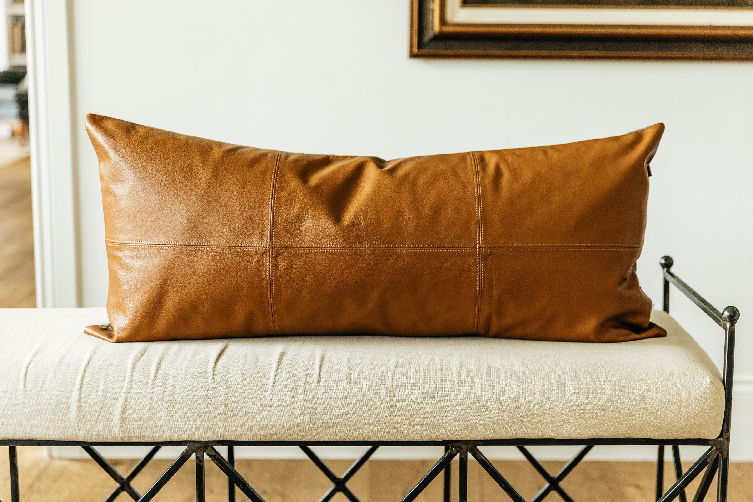 Owen Luxe Leather XL Lumbar Pillow Cover