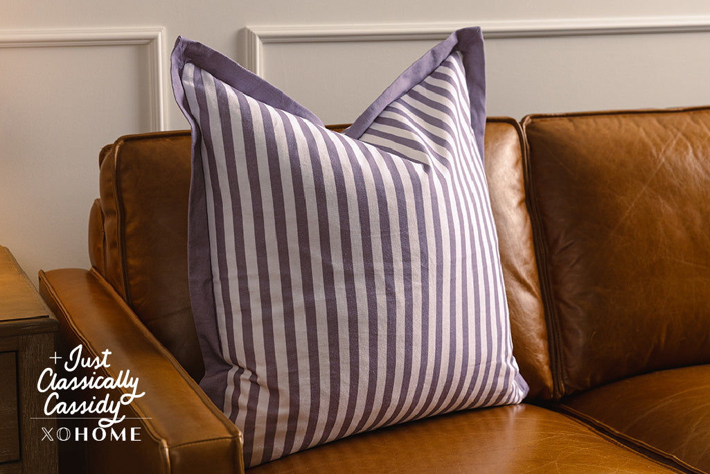 Piper Luxe Striped Euro Pillow Cover