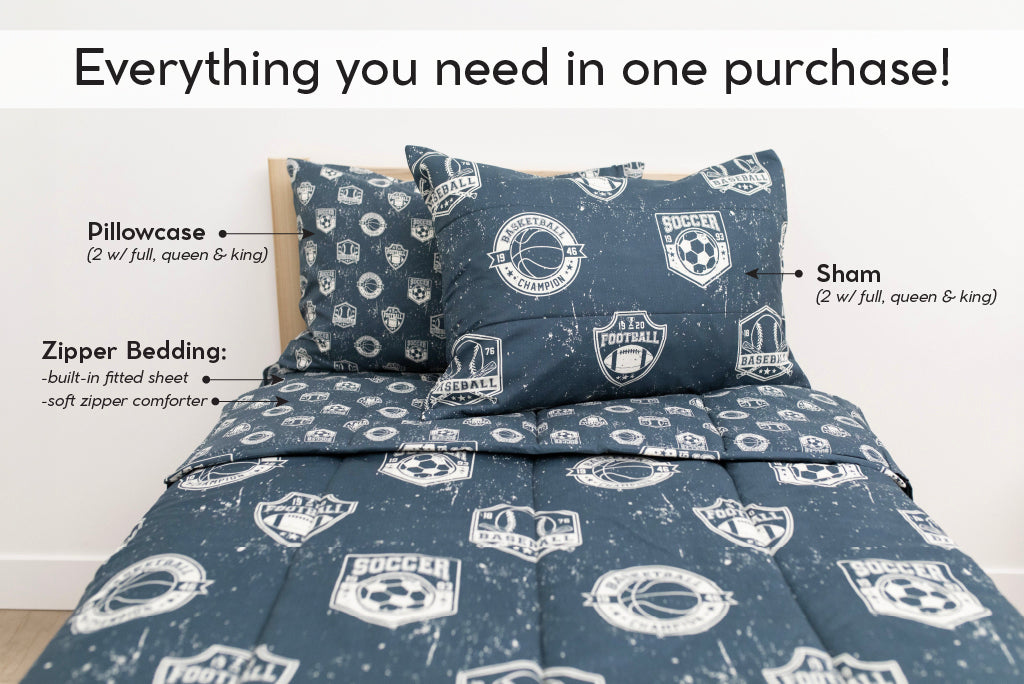 Play Ball Zipper Bedding - Image 2